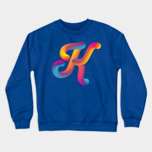 Cursive K Crewneck Sweatshirt